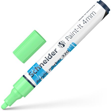 Akrila marķieris SCHNEIDER Paint-it 320, 4mm, gaisi zaļš (200-14322)