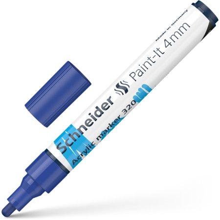 Akrila marķieris SCHNEIDER Paint-it 320, 4mm, zils (200-14309)