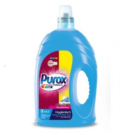Veļas mazgāšanas līdzeklis PUROX Color, Eco, HDPE, 143 mazg. reiz., 4.3l (400-11898)