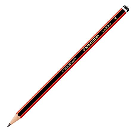 Zīmulis STAEDTLER TRADITION 2B sarkans korpuss (200-06012)
