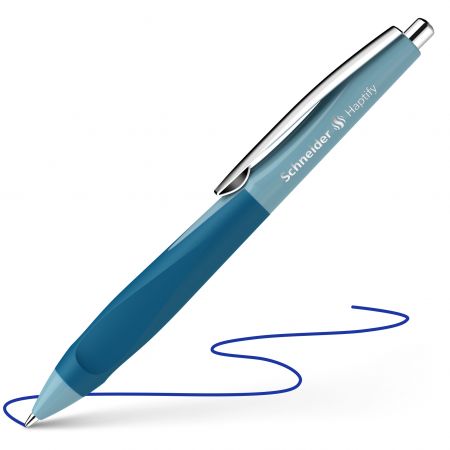 Lodīšu pildspalva SCHNEIDER Haptify ice blue-petrol, 775 M, zila (200-16600)