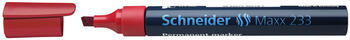 Noturīgais marķieris SCHNEIDER Maxx 233 slīps, 1-5 mm, sarkans (200-01480)