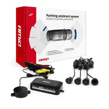 Parkošanās sensors PS Visible set black GOLD 18mm AMIO-02992 (02992)