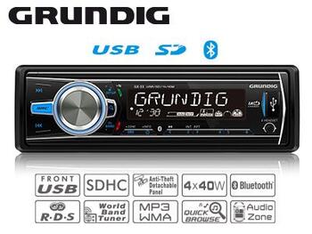 GRUNDIG GX-33 Automagnetola ar BLUETOOTH/USB/SD/AUX (1705-004-GX33)