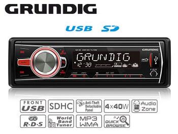 GRUNDIG GX-30 Automagnetola ar USB/SD/AUX (1705-004-GX30)
