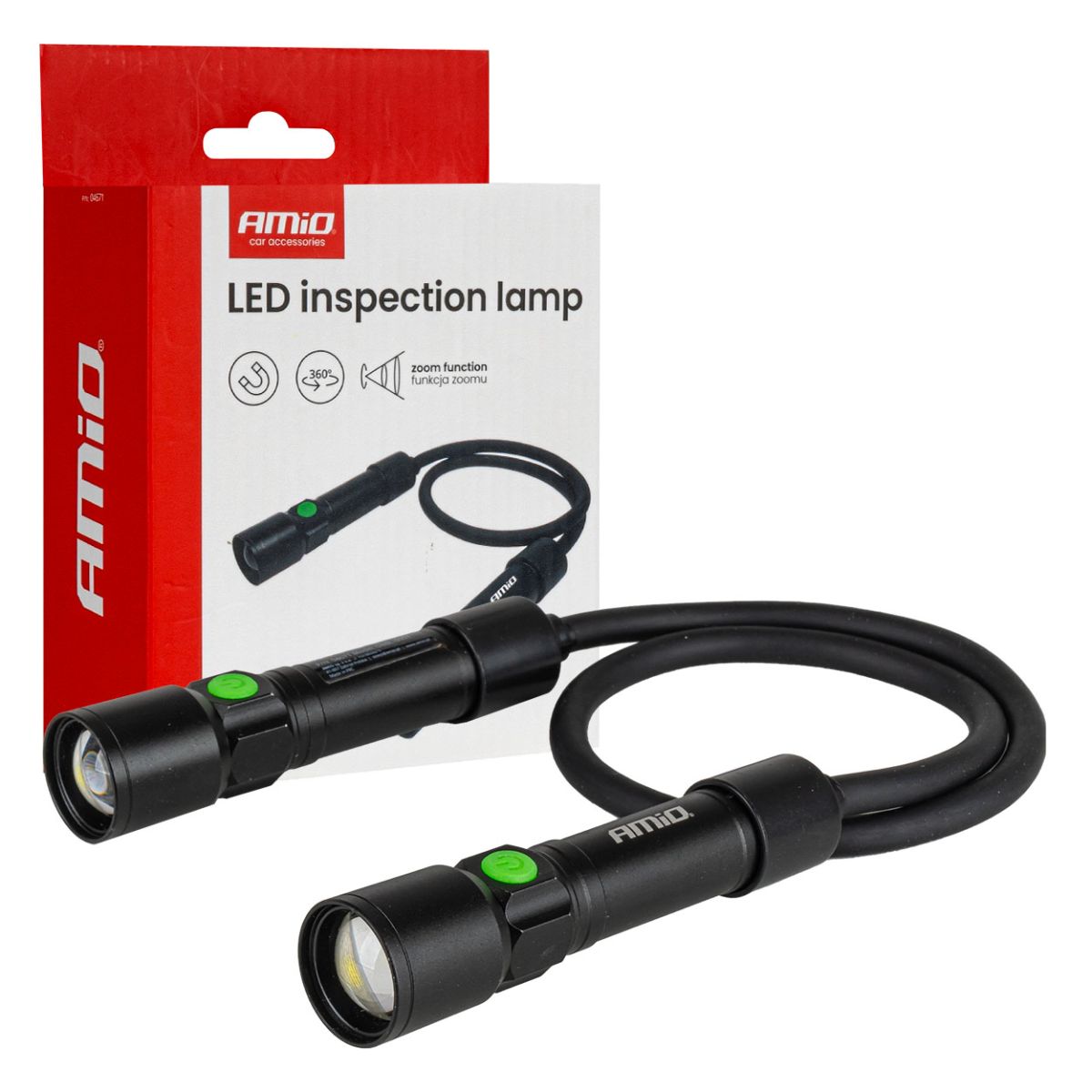 LED inspection lamp 2xP50 1000mAh (BATT) AMIO-04671 (04671)