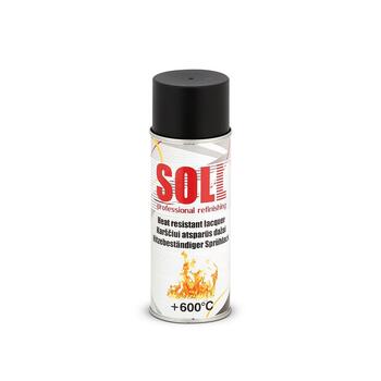 SOLL Melna karstumizturīga krāsa +600C 400ml (S700012)