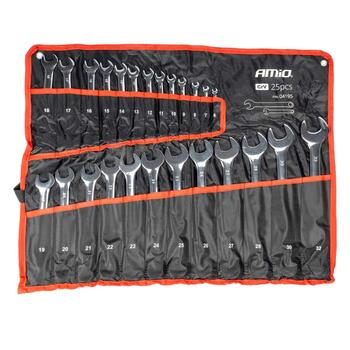 Atslēgu komplekts 6-32 mm 25 gab. AMIO-04195 (04195)