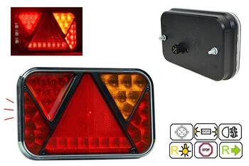 Piekabes labais aizmugurējais lukturis ar 5pin ligzdu FT-270 P TB LED PM Fristom (0522704)