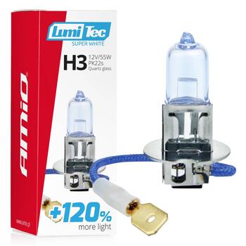 Halogen bulb H3 12V 55W LumiTec Super White +120% (02136)