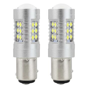 LED CANBUS spuldze 3030 24SMD 1157 BAY15D P21/5W White 12V/24V (01438)