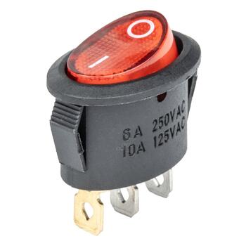 Elipses slēdzis 12V/230V (ar sarkanu gaismu) BU02 (02461)