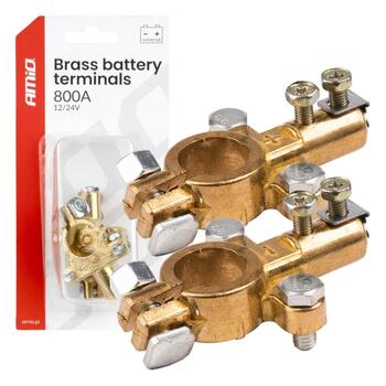 Misiņa klemmes 800AMP, 2 pcs. AMIO-04390 (04390)