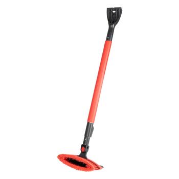 Lielā teleskopiskā sniega birste ar ledus skrāpi un slotiņu 98-134 cm (04147)