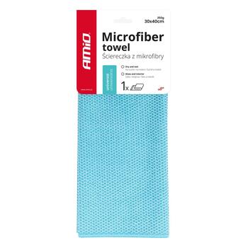 Mikrošķiedras lupatiņa universālai lietošanai 30x40cm 350g AMIO-03736 (03736)