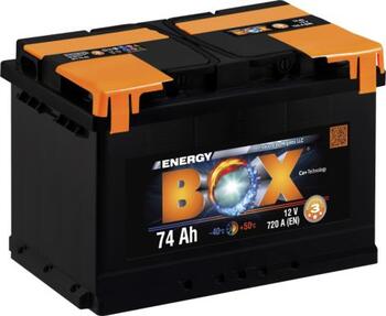Auto akumulators 12V/74AH/720A EN ENERGY BOX. (+) atrodas labajā pusē (AEB74R)