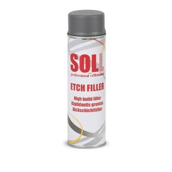 SOLL ETCH FILLER Pretkorozijas High Build grunts aerosols, tumši pelēks 500ml (S700028DG)