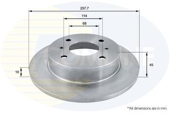 Bremžu disks COMLINE 0217, NISSAN (0217)