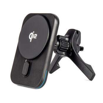 Telefona lādētājs ar Wireless uzlādi Fast Magnetic Wireless Vent Dashboard Car Charger Qi2 15W (04180)