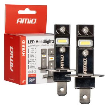 LED Auto spuldzes Hybrid series H3 6000K Canbus 60W AMIO-04113 (04113)