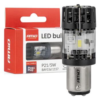 LED bulb LumiTec BAY15D P21/5W 12V FULL CANBUS biała AMIO-04689 (04689)