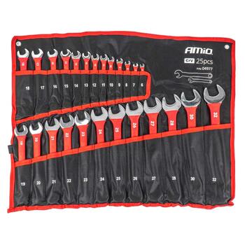 Atslēgu komplekts  CRV 6-32mm 25 pcs. AMIO-04977 (04977)