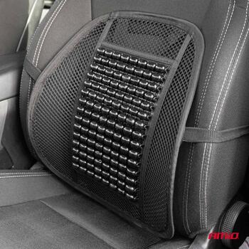 Auto muguras balsts ar koka kreļļu masāžu Amio 03654 (03654m)