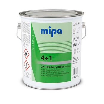 MIPA Akrila pildošā grunts HS 4+1, pelēka (RAL 7035) 4 l (228540002)