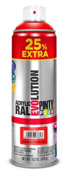 Akrila krāsa aerosolā sarkana RAL 3020 Evolution PintyPlus 500ml (450)