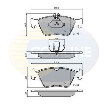 Bremþu uzliku komplekts COMLINE CBP0274  Mercedes - Benz W202, C208, A208, R170,  W210, (CBP0274)