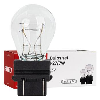 Halogēna spuldzes P27/7W 12V 27/7W W2.5X16q 10 gb.. AMIO-04513 (04513)