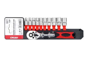 Metrisko atslēgu komplekts 11gab 1/4” 4-13mm (02413)