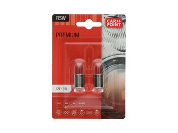 Carpoint Premium automašīnu spuldzes 12V R5W 2 gab. (0760120)