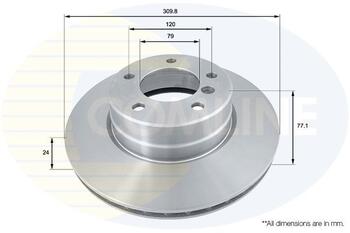 Bremžu disks COMLINE 1737v, BMW E60, E61 (1737V)