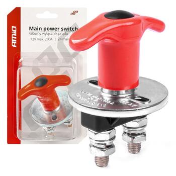 Masas slēdzis 200A/500A 12/24V Amio 03024 (03024)