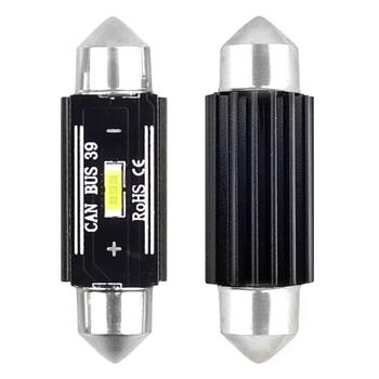LED CANBUS 1860 1SMD UltraBright Festoon C5W C10W C3W 39mm White 12V/24V (02443)