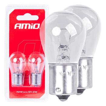 Halogen spuldze P21W BA15s 12V 2pcs blister (03351)