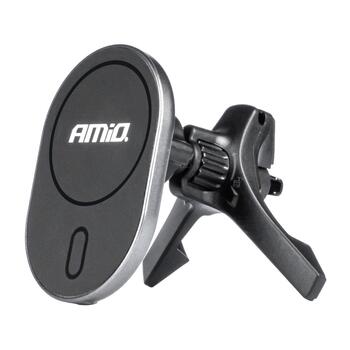 Auto telefona turētājs Magnetic phone holder My Mag 15W AMIO-03770 (03770)