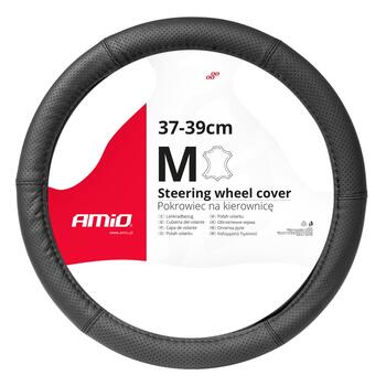 Stūres apvalks Leather Series SWC-50-M (37-39cm) (03556)