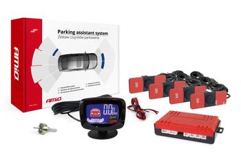 Auto parkošanās sensors LED-GRAF 4 sensor black inside mount 16,5mm (02257)