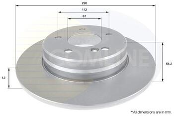 Bremžu disks COMLINE, MERCEDES - BENZ W124, W210 (1636)