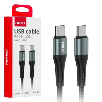 USB-C to USB-C cable 60W 200cm FullLINK AMIO-03915 (03915)