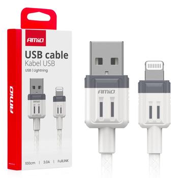 USB to Lightning 3A 100cm FullLINK AMIO-03907 (03907)