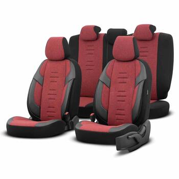 Auto sēdekļu pārvalku komplekts OTOM THRONE 103 RED 3-ZIP (OT86756m)