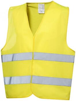 Atstarojoša dzeltena drošības veste EN ISO 20471. 5gb. (0114011-5gb.)