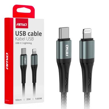 USB-C to Lightning 20W 100cm FullLINK AMIO-03916 (03916)