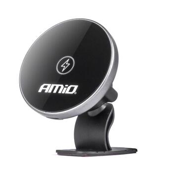 Auto telefona turētājs Magnetic phone holder My Mag 15W AMIO-03774 (03774)