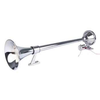 Zvanu fanfāras skaņas signāls hroms 640mm 12V 24V AMIO-04076 (04076)