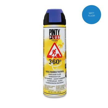 Ceļu marķēšanas fluorescējoša krāsa aerosolā zila 500ml PintyPlus (360B)