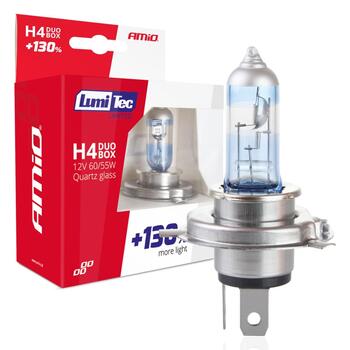 Halogen spuldze H4 12V 60/55W LumiTec LIMITED +130% DUO (01405)